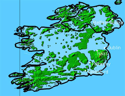 A rough picture of Ireland after the flood