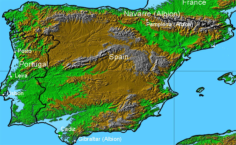 Spain, Portugal and Navarre after the Flood